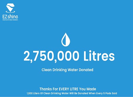 2,750,000 Liters of Clean Drinking Water Donated
