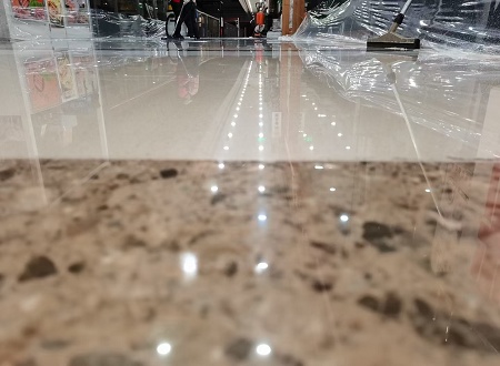 Wanda Plaza, Artificial Stone Floor Restoration and Polishing