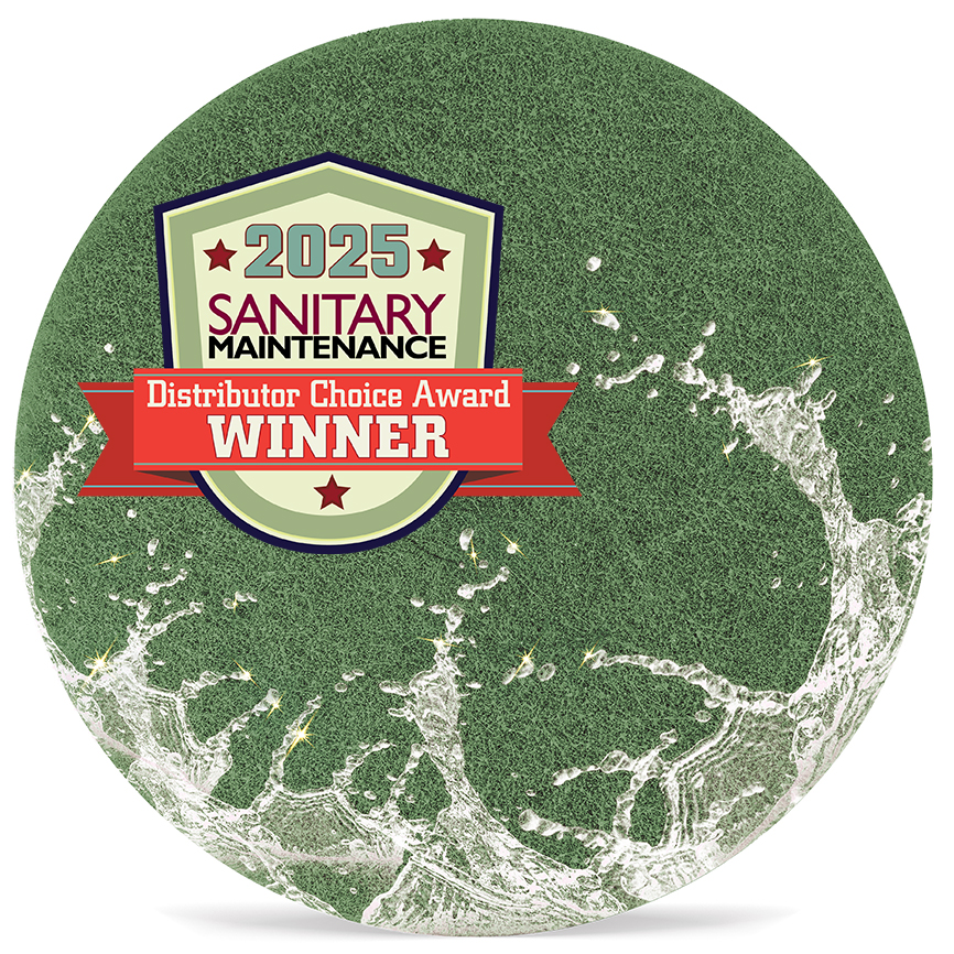 2025 Sanitary Maintenance Distributor Choice Award <br> EZshine Green #4 Diamond Floor Maintenance Pads